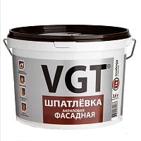 VGT / ВГТ ФАСАДНАЯ шпатлевка, акриловая