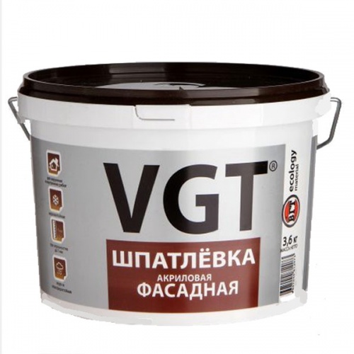 VGT / ВГТ ФАСАДНАЯ шпатлевка, акриловая