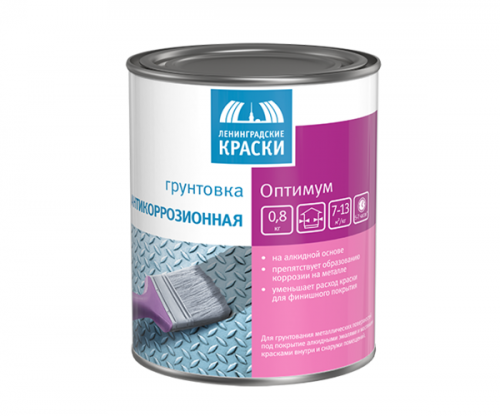 Грунтовка антикоррозионная ГФ Ленинградские краски «Оптимум»