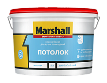 Marshall / Маршал Потолок матовая водно дисперсионная акриловая краска для потолков